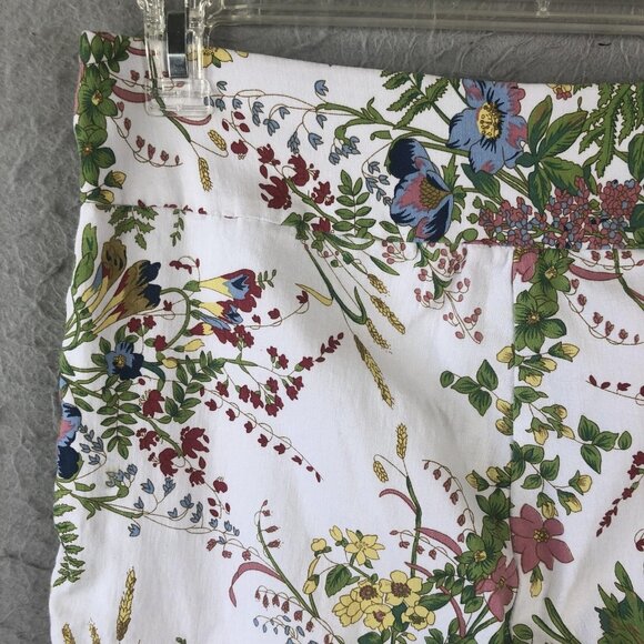 Joseph Ribkoff Pants Womens 16 Multicolor Floral Print Cropped Stretch Canada - Picture 9 of 15